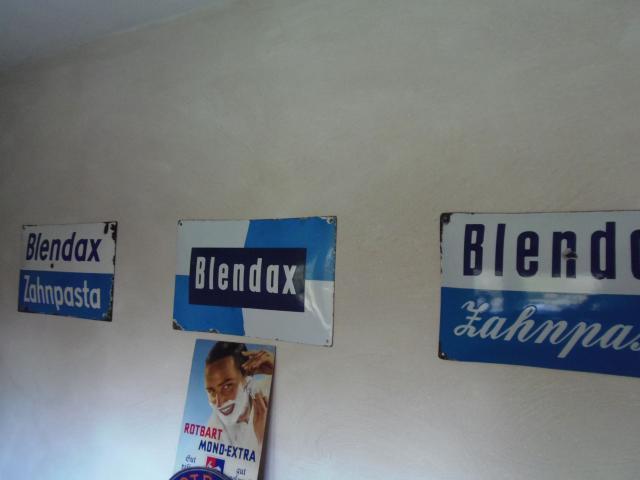Blendax Schilderjagd, alte Emailleschilder und Blechschilder