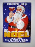 Fertig restauriertes Schild, Bière de Noel