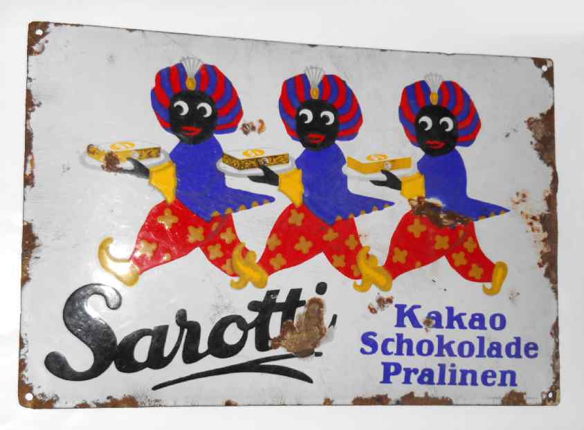 Sarotti Schokolade Schilderjagd, alte Emailleschilder und Blechschilder Sarotti Schokolade Schilderjagd, alte Emailleschilder und Blechschilder